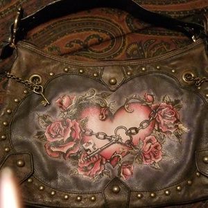 Hard to find charcoal w red hearts